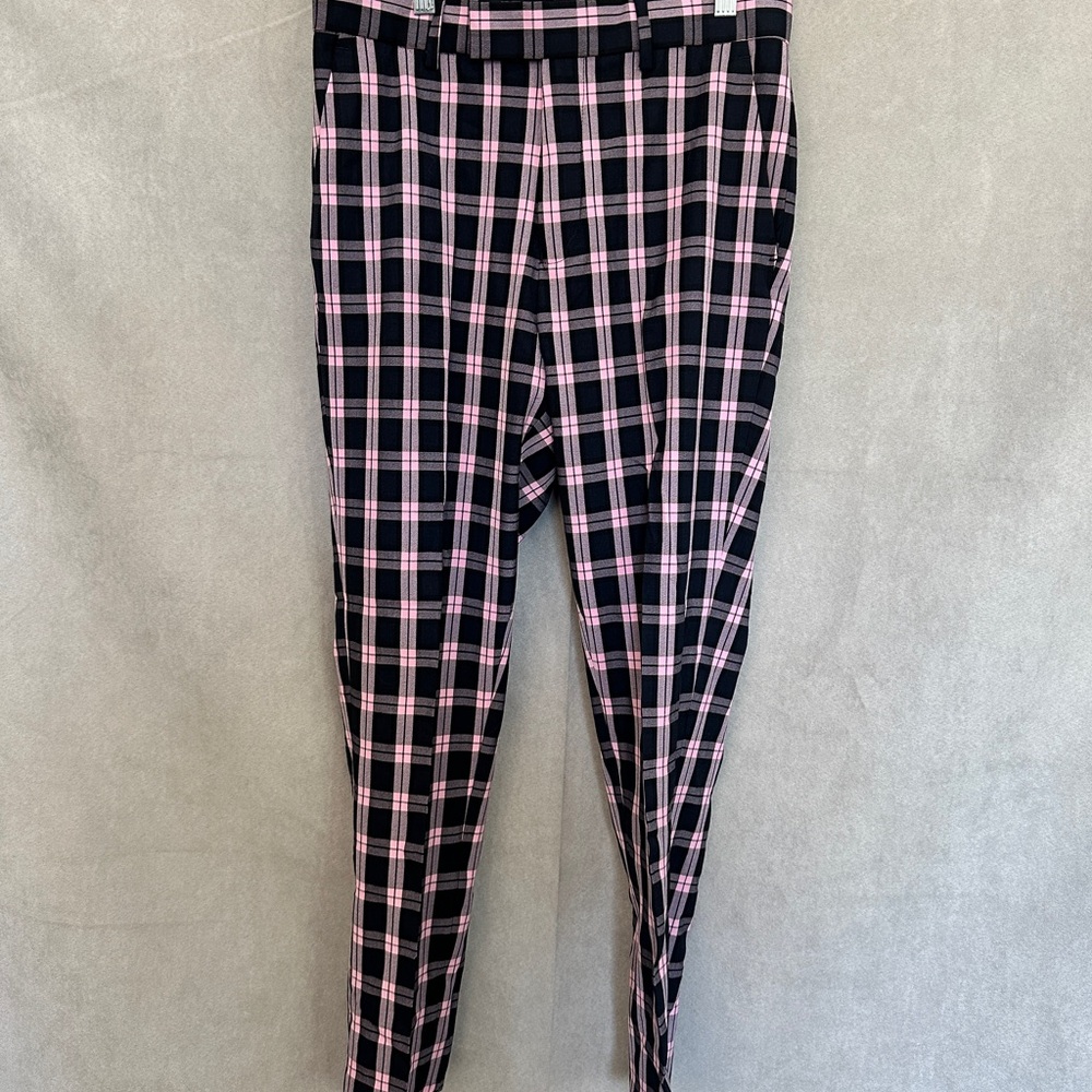 ASOS Plaid Men's Pants - Pink and Black. Like new! Sz 32/32